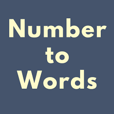 Number to Words Converter